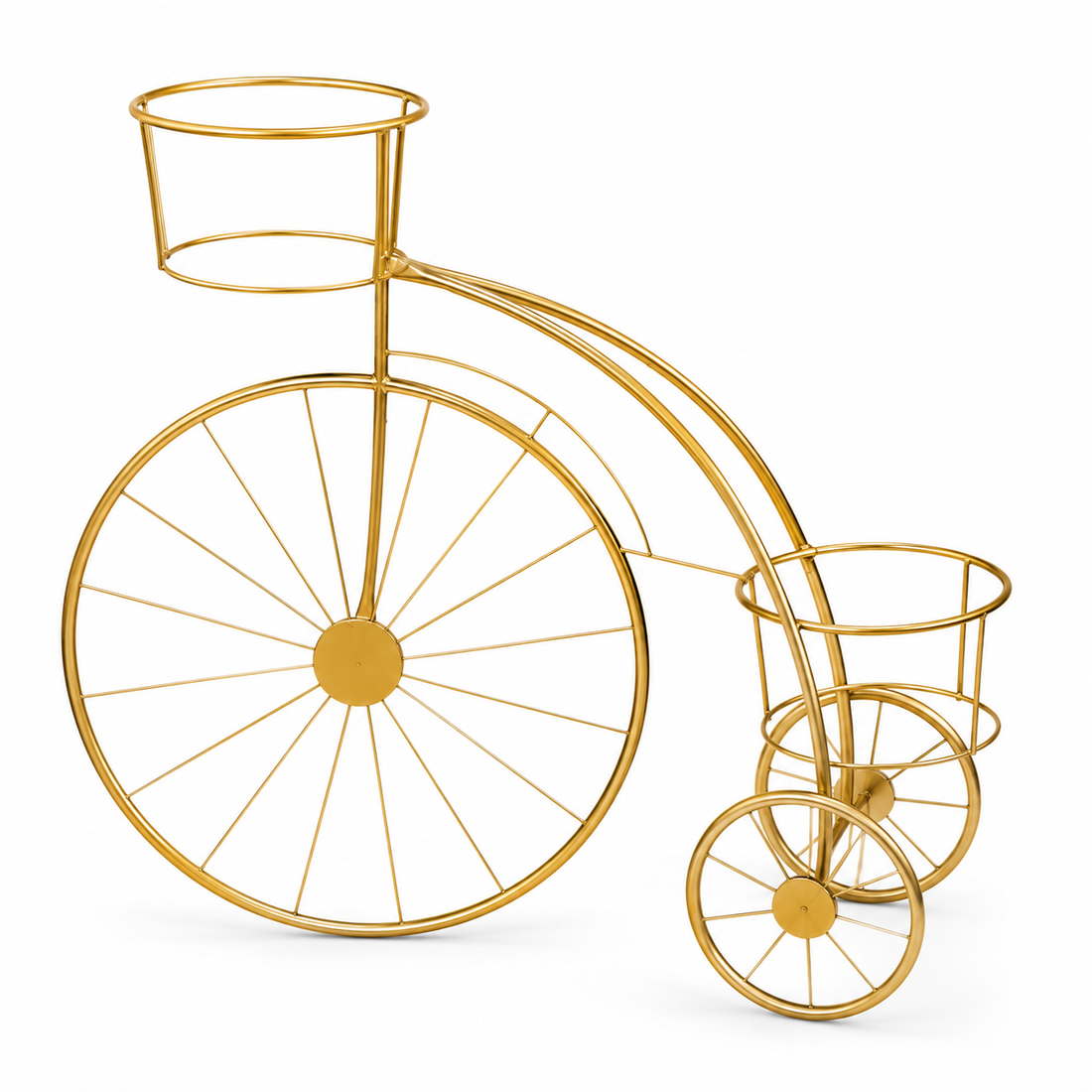 Luxury Gold Bicycle Plant Stand | Decorative Flower Pot Stand