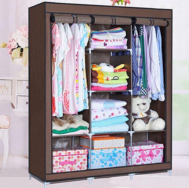 Folding Wardrobe King Size Wardrobe Almari 3 DOOR