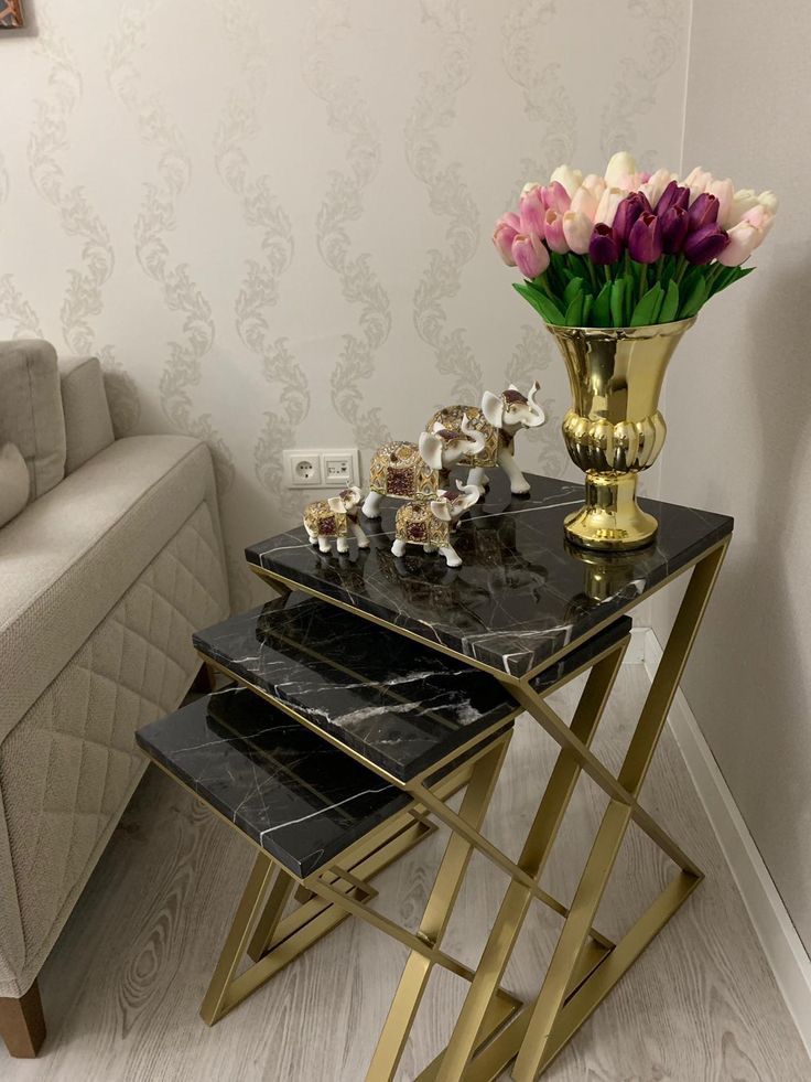 Luxury Space Saving Nesting Table for Living Room