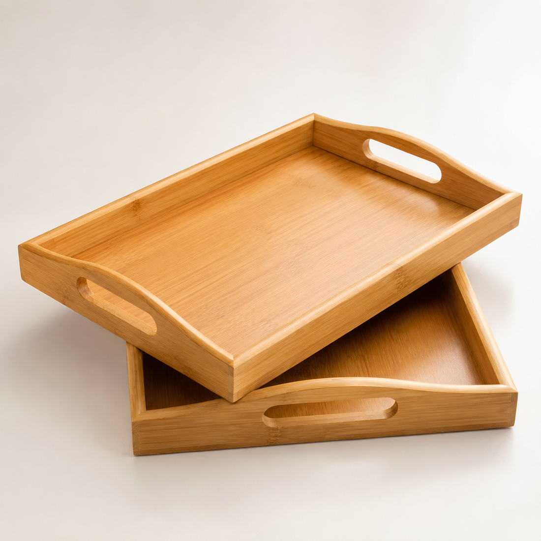 Wooden Tray Set 3 Pieces