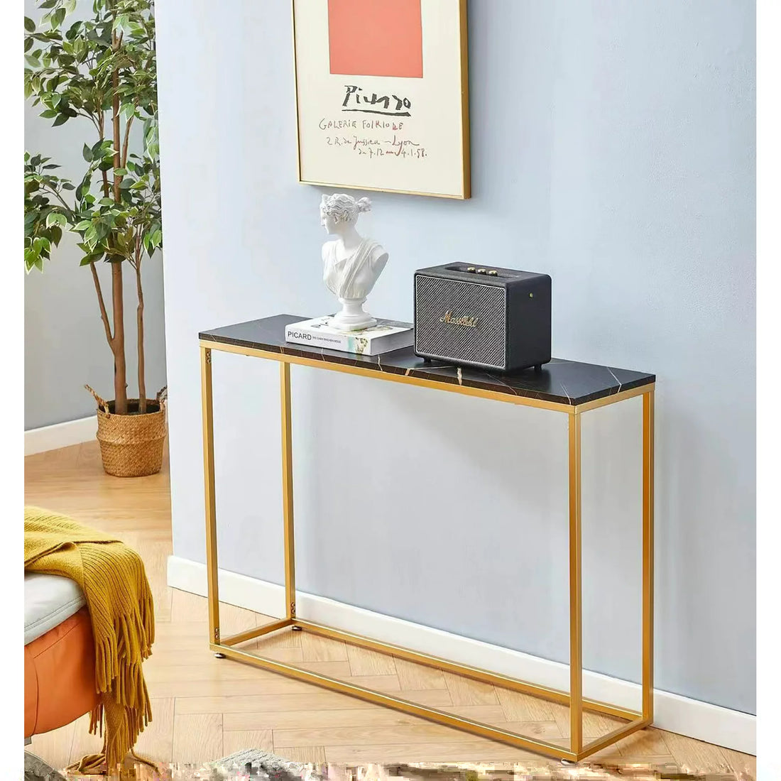 Narrow Console Table for Living Room & Hallway Entryway