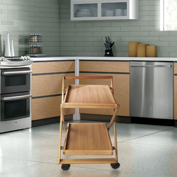 Premium Wooden Tea Trolley